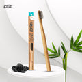 Grin Charcoal-Infused Bamboo Toothbrush (Medium)